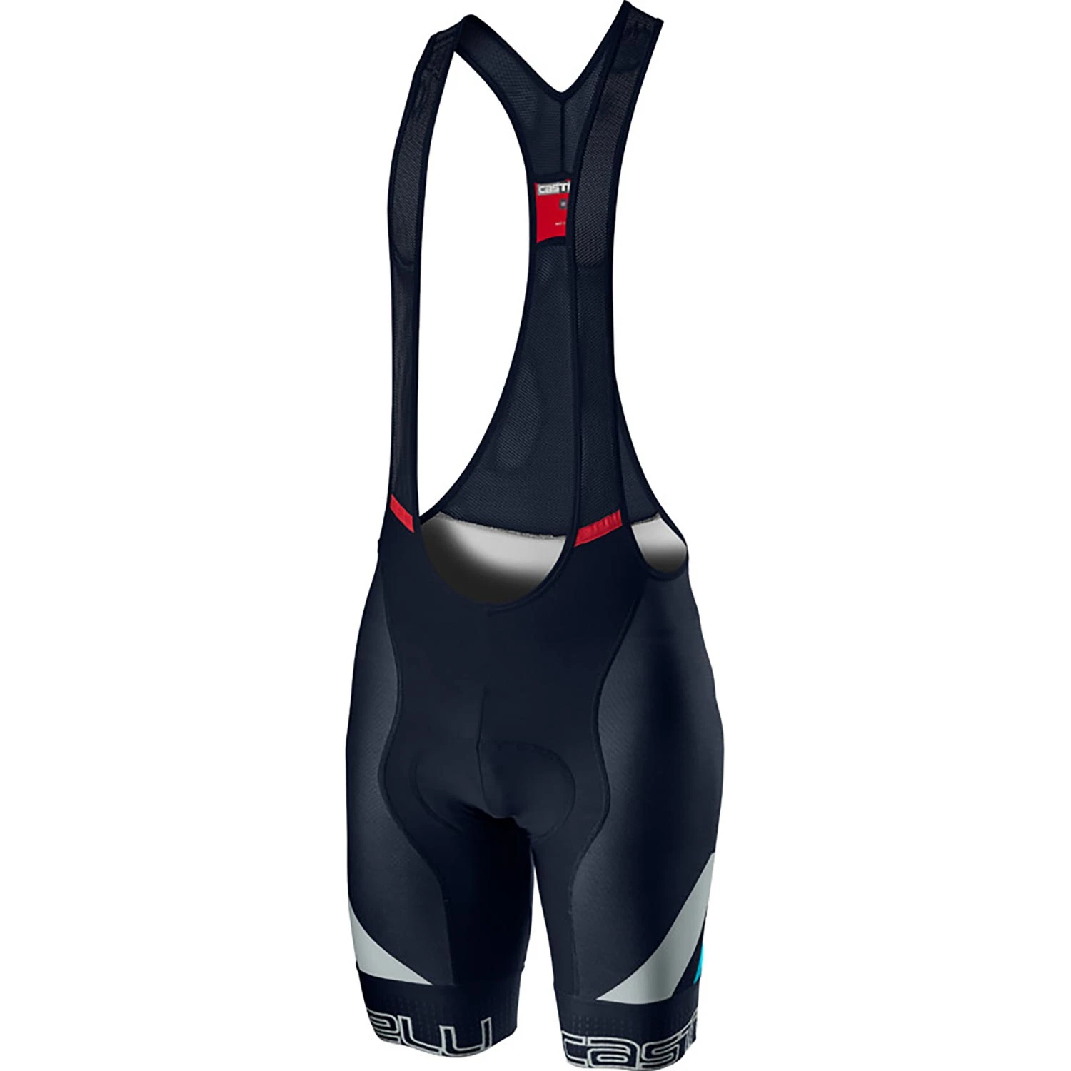 Castelli Competizione Kit Bib Shorts - Black/Silver Grey/Fiery Red 5 Castelli Competizione Kit Bib Shorts - Black/Silver Grey/Fiery Red - Image 3