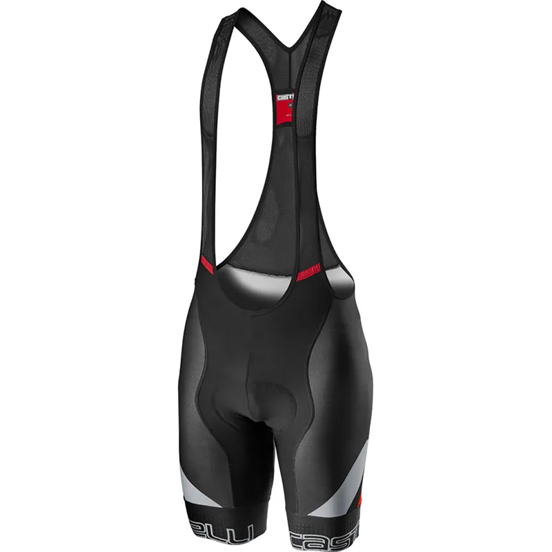 Castelli Competizione Kit Bib Shorts - Black/Silver Grey/Fiery Red 6 Castelli Competizione Kit Bib Shorts - Black/Silver Grey/Fiery Red - Image 4