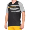 100 Percent Celium Short Sleeve Jersey - Black/Mustard