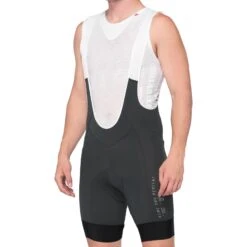 100 Percent Exceeda Bib Shorts - Black/Charcoal