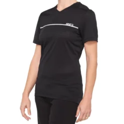 100 Percent Ridecamp Womens Short Sleeve Jersey - Black/Grey 8 100 Percent Ridecamp Womens Short Sleeve Jersey - Black/Grey -Scott Store 100RidecampWJerseyBG