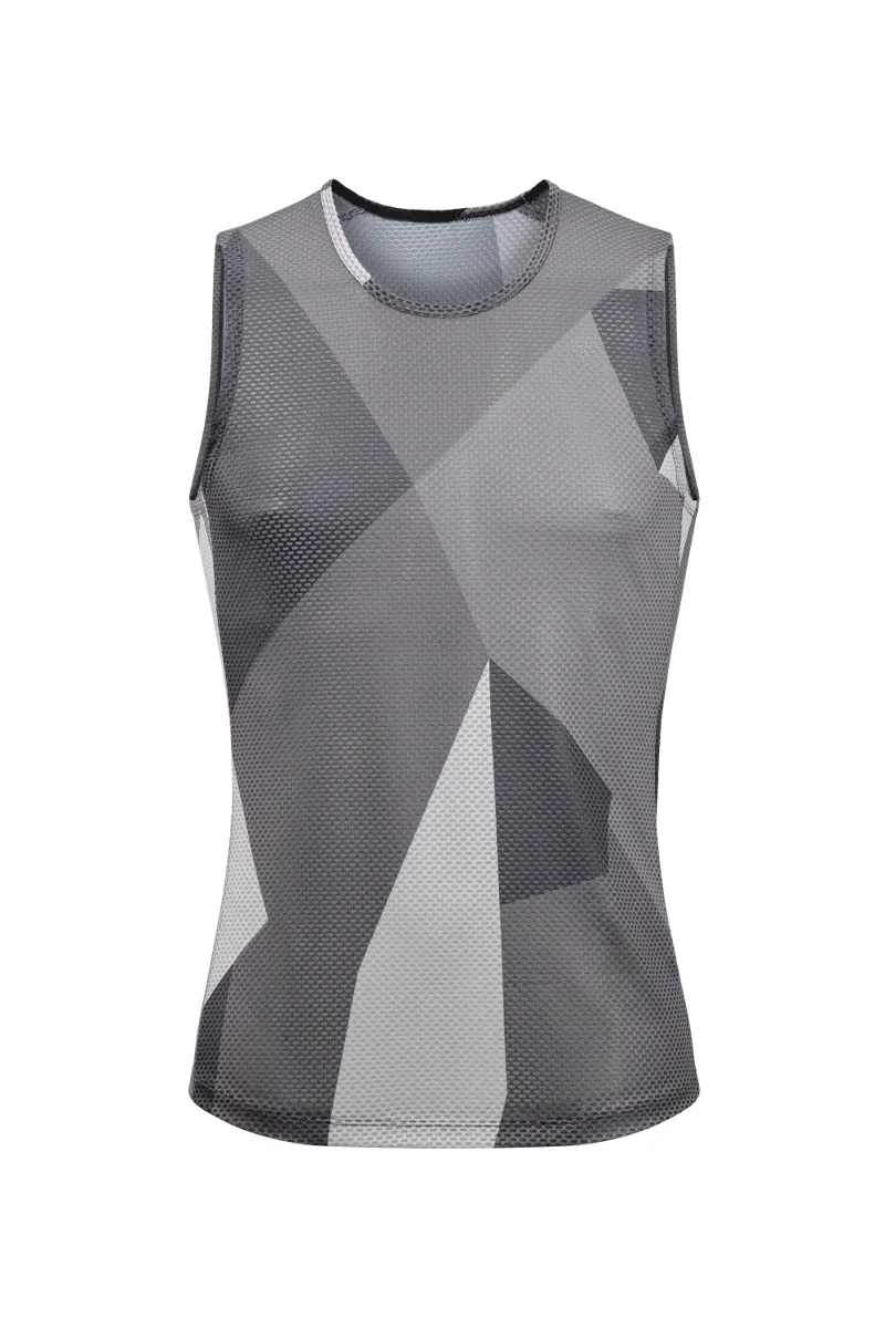 Cube Mesh Sleeveless Baselayer - Grey Camo 3 Cube Mesh Sleeveless Baselayer - Grey Camo