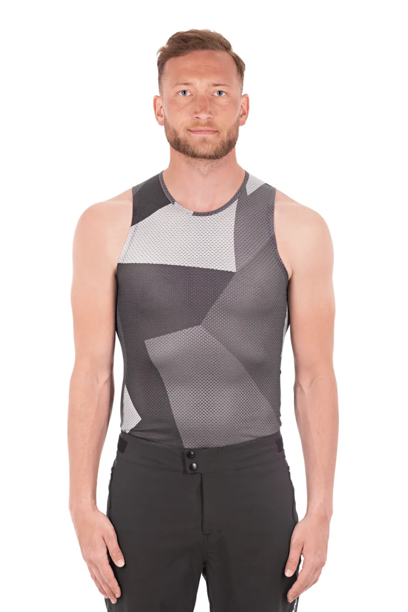 Cube Mesh Sleeveless Baselayer - Grey Camo 4 Cube Mesh Sleeveless Baselayer - Grey Camo - Image 2