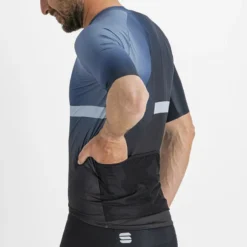 Sportful Bomber Men's Short Sleeve Jersey - Black/Galaxy Blue -Scott Store 112202922p 002 08 651Wx651H