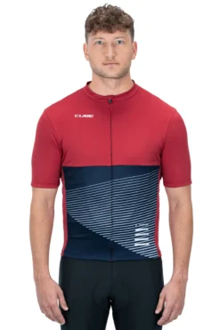 Cube ATX Full Zip Short Sleeve Jersey - Red -Scott Store 11470 2