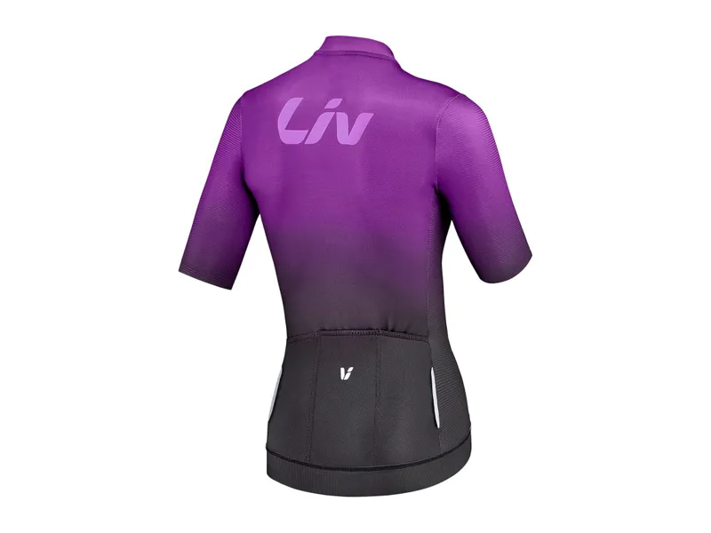 Liv Race Day Women's Short Sleeve Jersey - Black/Purple 5 Liv Race Day Women's Short Sleeve Jersey - Black/Purple - Image 3