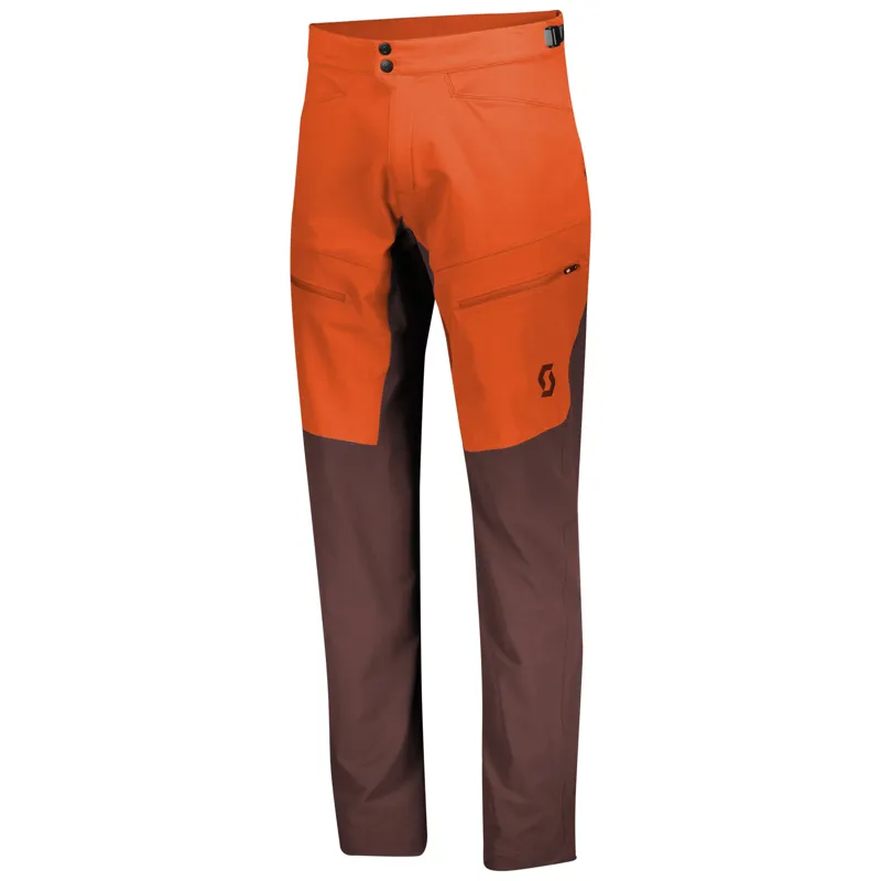 Scott Trail MTN Tech Trousers - Orange Pumpkin/Maroon Red 3 Scott Trail MTN Tech Trousers - Orange Pumpkin/Maroon Red