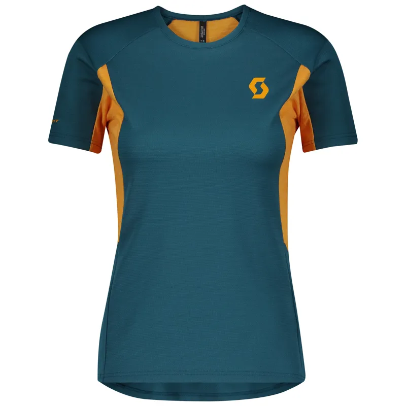 Scott Trail MTN Tech Womens Tee - Lunar Blue/Amber Yellow 4 Scott Trail MTN Tech Womens Tee - Lunar Blue/Amber Yellow - Image 2