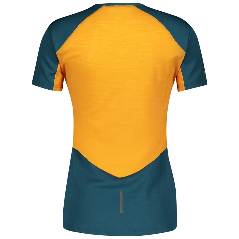 Scott Trail MTN Tech Womens Tee - Lunar Blue/Amber Yellow 5 Scott Trail MTN Tech Womens Tee - Lunar Blue/Amber Yellow - Image 3