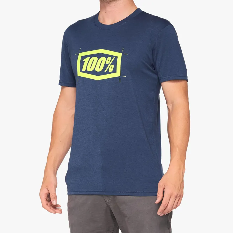 100 Percent Cropped Technical T-Shirt - Navy 3 100 Percent Cropped Technical T-Shirt - Navy