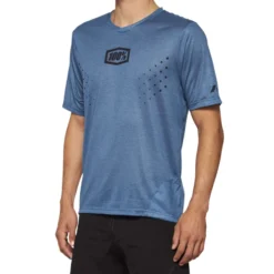 100 Percent Airmatic Mesh Men's Short Sleeve Jersey - Slate Blue -Scott Store 40016 00000