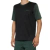 100 Percent Ridecamp Men's Short Sleeve Jersey - Black/Forest Green -Scott Store 40027 00000
