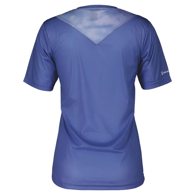 Scott Trail Flow Women's Short Sleeve Jersey - Moon Blue/Dream Blue 4 Scott Trail Flow Women's Short Sleeve Jersey - Moon Blue/Dream Blue - Image 2