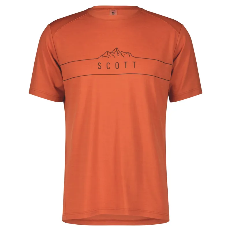 Scott Defined Merino Men's Short Sleeve Jersey - Braze Orange 7 Scott Defined Merino Men's Short Sleeve Jersey - Braze Orange - Image 5