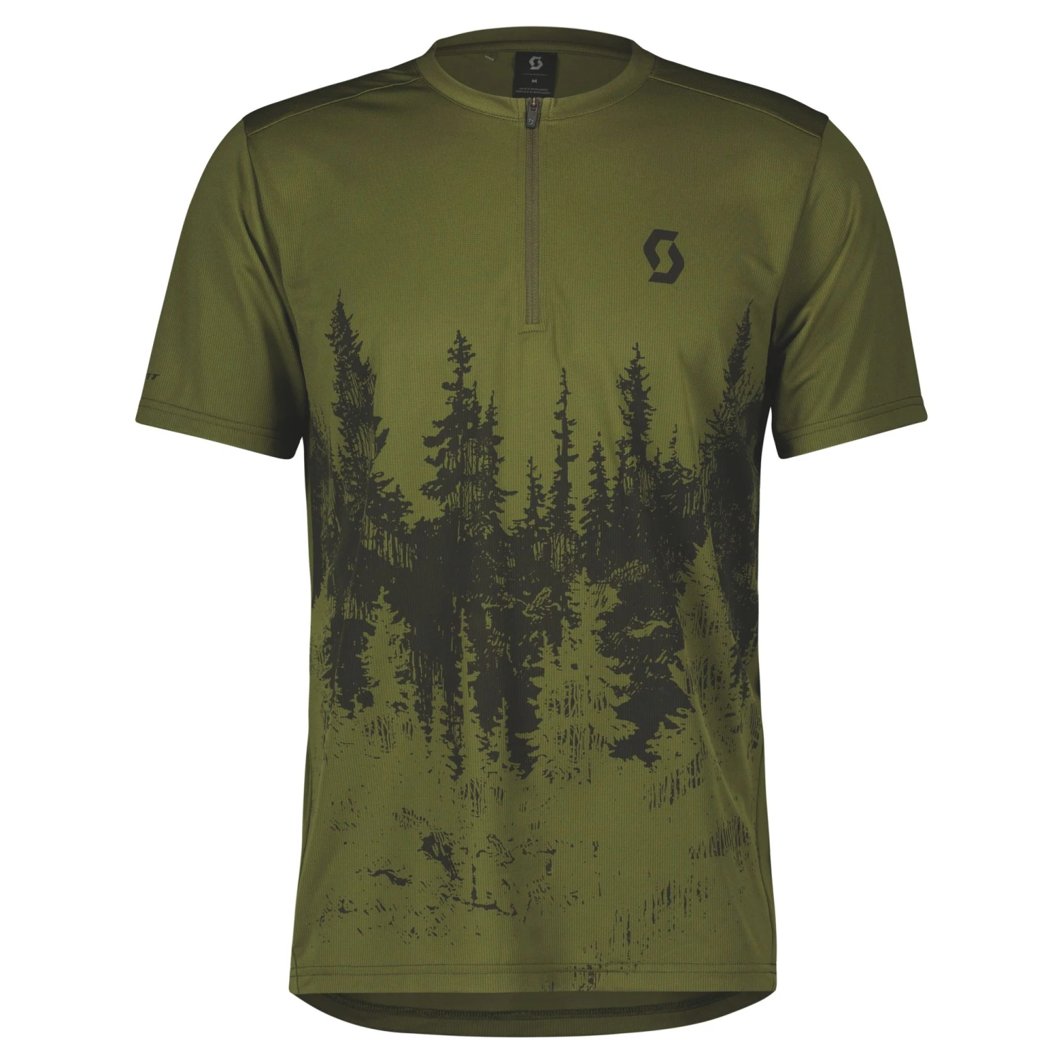 Scott Trail Flow Zip Men's Short Sleeve Jersey - Metal Blue/Dark Blue 3 Scott Trail Flow Zip Men's Short Sleeve Jersey - Metal Blue/Dark Blue - Image 2