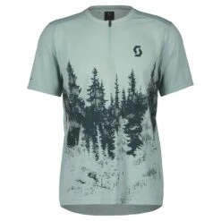 Scott Trail Flow Zip Men's Short Sleeve Jersey - Metal Blue/Dark Blue 10 Scott Trail Flow Zip Men's Short Sleeve Jersey - Metal Blue/Dark Blue -Scott Store 4032317502