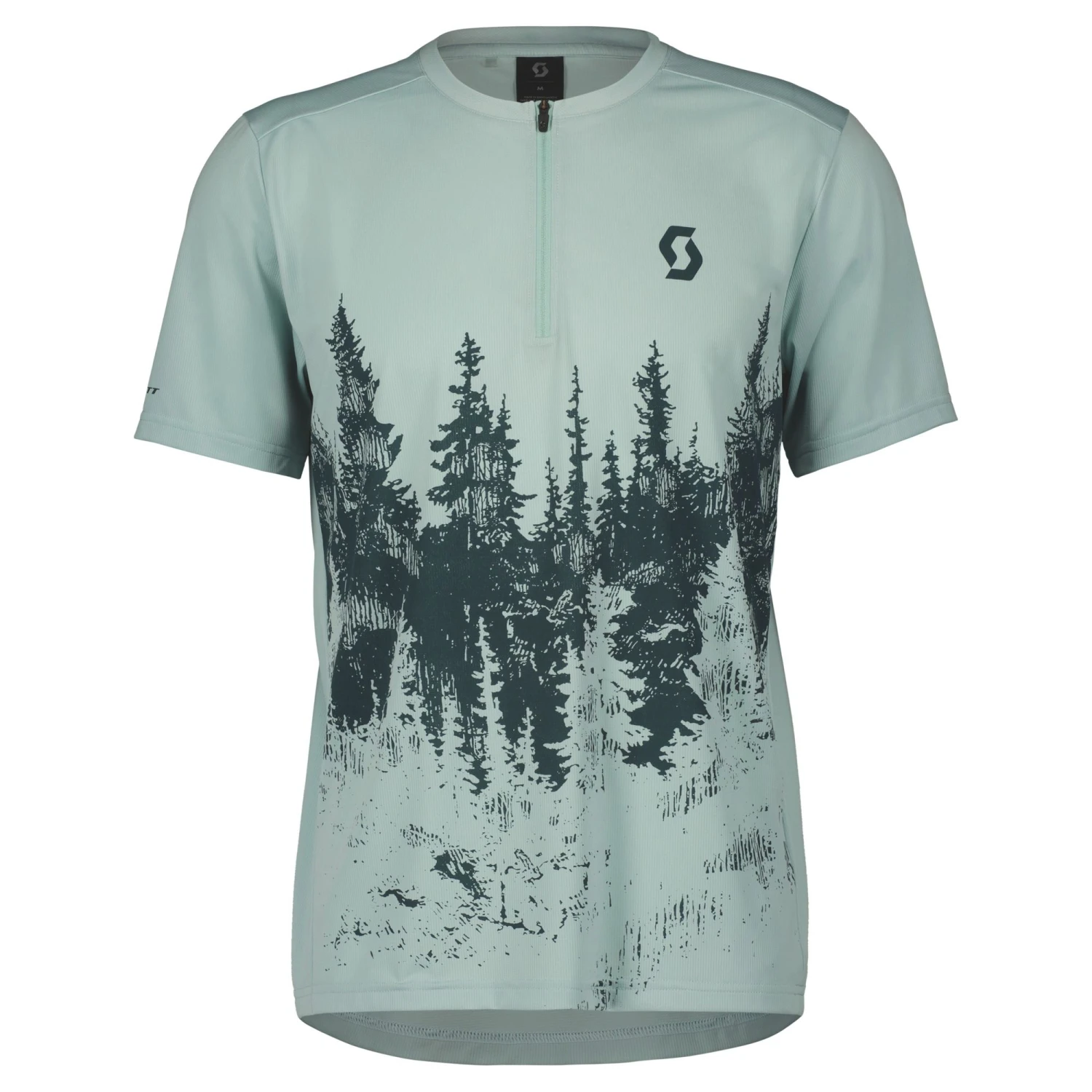 Scott Trail Flow Zip Men's Short Sleeve Jersey - Metal Blue/Dark Blue 6 Scott Trail Flow Zip Men's Short Sleeve Jersey - Metal Blue/Dark Blue - Image 5