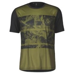 Scott Trail Flow Men's Short Sleeve Jersey - Mineral Greer/Aruba Green -Scott Store 4032337386