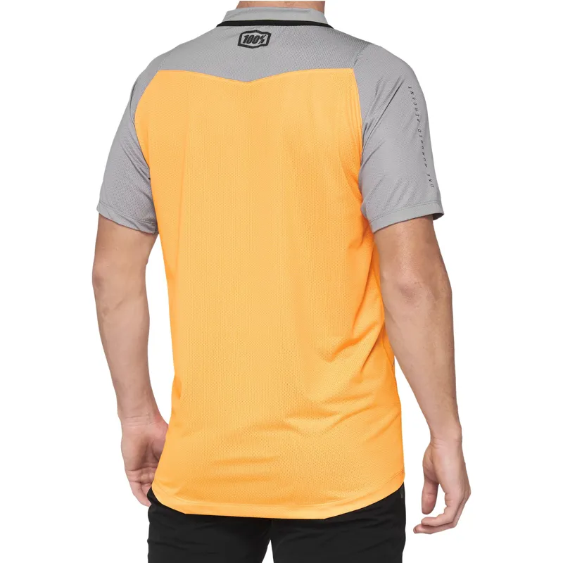 100 Percent Celium Short Sleeve Jersey - Orange/Grey 6 100 Percent Celium Short Sleeve Jersey - Orange/Grey - Image 4