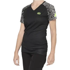 100 Percent Airmatic Womens Short Sleeve Jersey - Black Python -Scott Store 44306 433