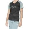 100 Percent Airmatic Womens Short Sleeve Jersey - Black Python