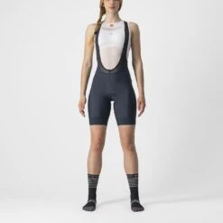 Castelli Prima Women's Bib Shorts - Forest Grey/Sulphur