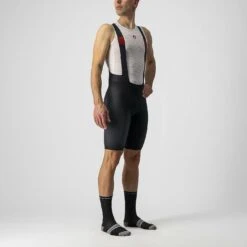 Castelli Premio Black Men's Bib Shorts - Savile Blue
