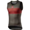Castelli Pro Mesh Mens Sleeveless Base Layer - Black/White -Scott Store CS21023BarkGreenFieryRed 1