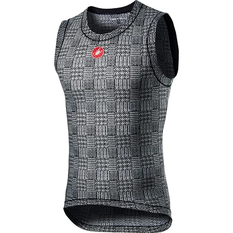 Castelli Pro Mesh Mens Sleeveless Base Layer - Black/White 5 Castelli Pro Mesh Mens Sleeveless Base Layer - Black/White - Image 3