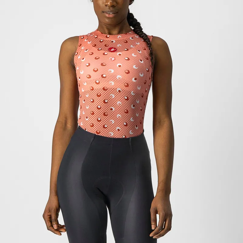 Castelli Pro Mesh 3 Women's Sleeveless Base Layer - Blush 4 Castelli Pro Mesh 3 Women's Sleeveless Base Layer - Blush - Image 2