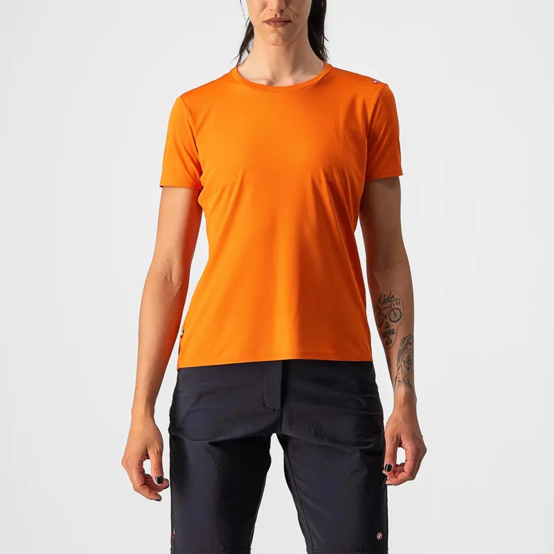 Castelli Tech 2 Women's Technical T-Shirt - Orange Rust 3 Castelli Tech 2 Women's Technical T-Shirt - Orange Rust