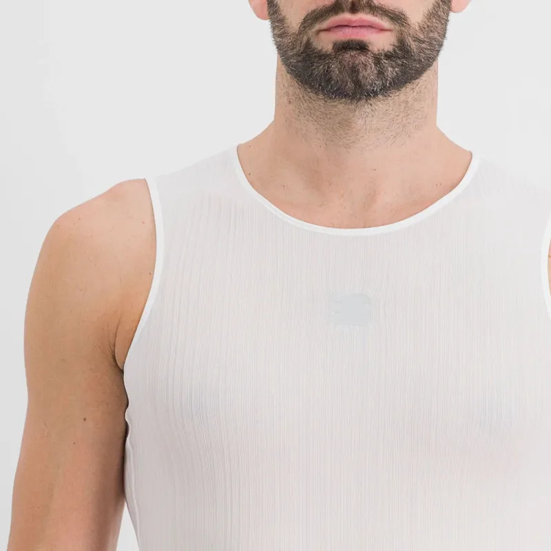 Sportful Pro Men's Sleeveless Base Layer - White 3 Sportful Pro Men's Sleeveless Base Layer - White