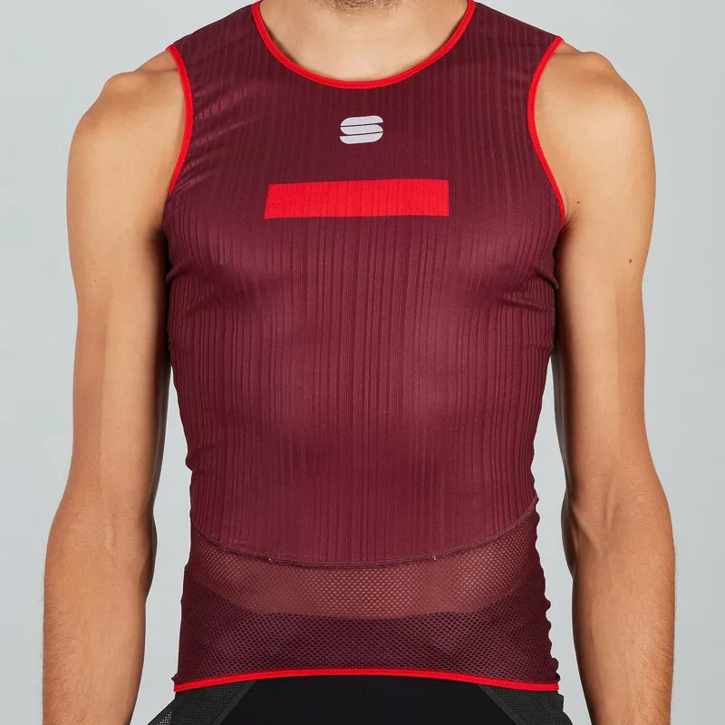 Sportful Pro Sleeveless Base Layer - Wine Red 3 Sportful Pro Sleeveless Base Layer - Wine Red