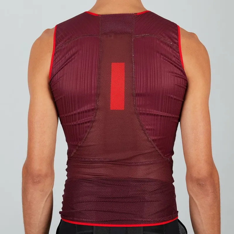 Sportful Pro Sleeveless Base Layer - Wine Red 4 Sportful Pro Sleeveless Base Layer - Wine Red - Image 2
