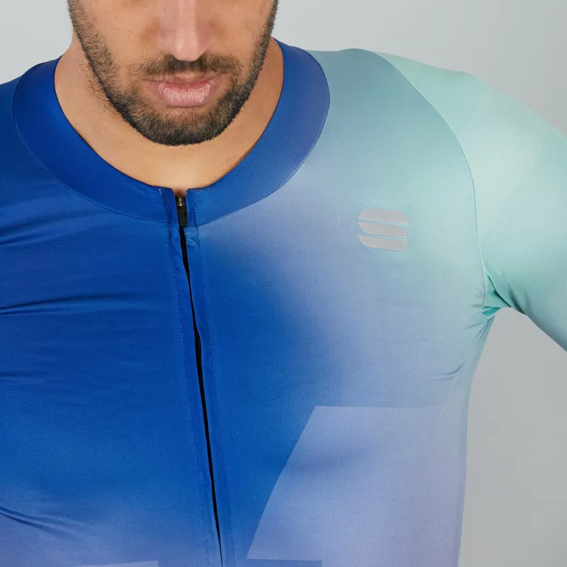 Sportful Bomber Short Sleeve Jersey - Green/Blue 6 Sportful Bomber Short Sleeve Jersey - Green/Blue - Image 4