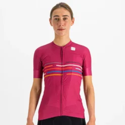 Sportful Vélodrome Women's Short Sleeve Jersey - Cyclamen -Scott Store SF210325431 1