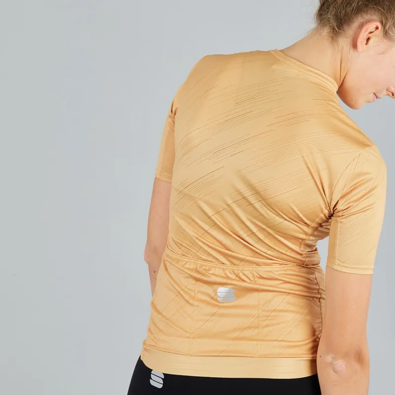 Sportful Flare Womens Short Sleeve Jersey - Gold 5 Sportful Flare Womens Short Sleeve Jersey - Gold - Image 3