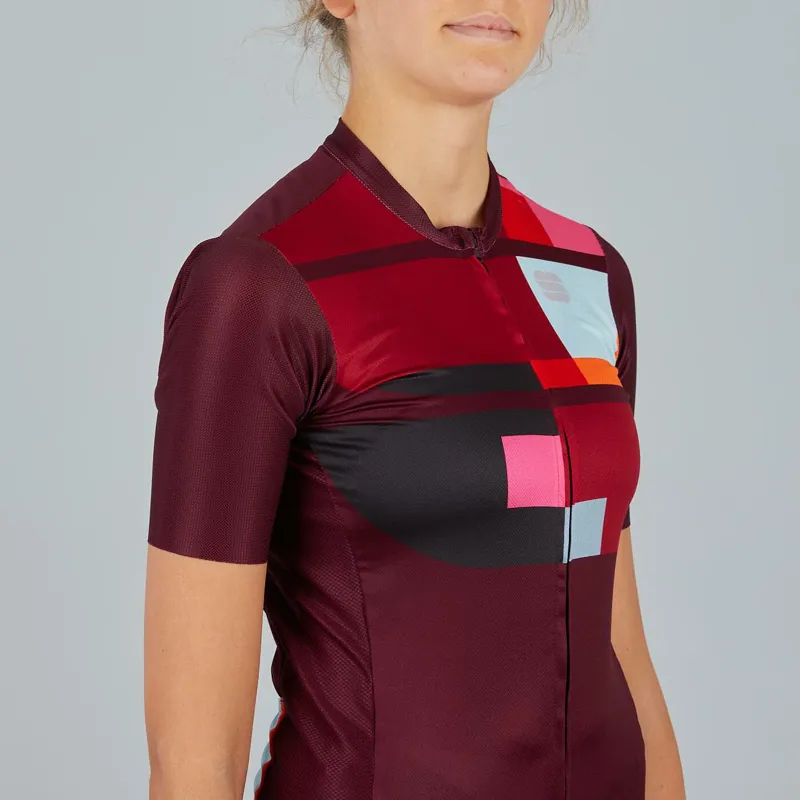 Sportful Idea Womens Short Sleeve Jersey - Red Wine 9 Sportful Idea Womens Short Sleeve Jersey - Red Wine - Image 7