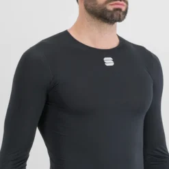 Sportful Midweight Men's Long Sleeve Base Layer - Black -Scott Store SF21550BLK3