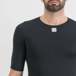Sportful Midweight Men's Short Sleeve Base Layer - Black -Scott Store SF21551BLK4