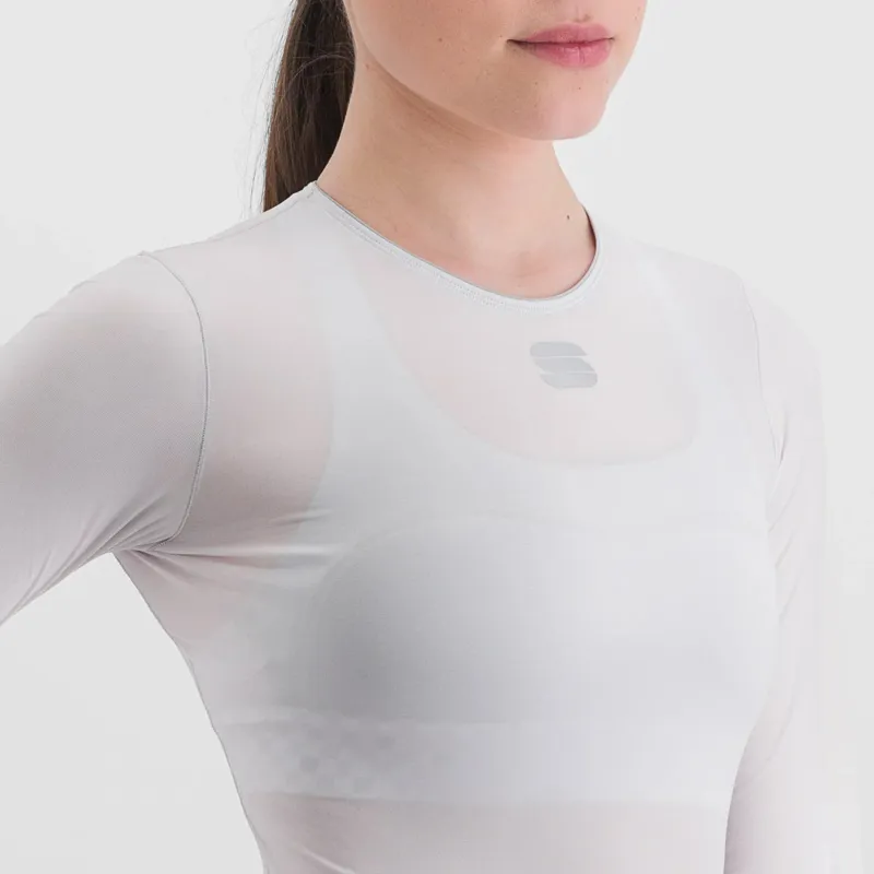 Sportful Midweight Women's Long Sleeve Base Layer - White 3 Sportful Midweight Women's Long Sleeve Base Layer - White