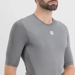 Sportful Fiandre Men's Short Sleeve Thermal Base Layer - Ash Grey 11 Sportful Fiandre Men's Short Sleeve Thermal Base Layer - Ash Grey -Scott Store SF22044AshGRY3