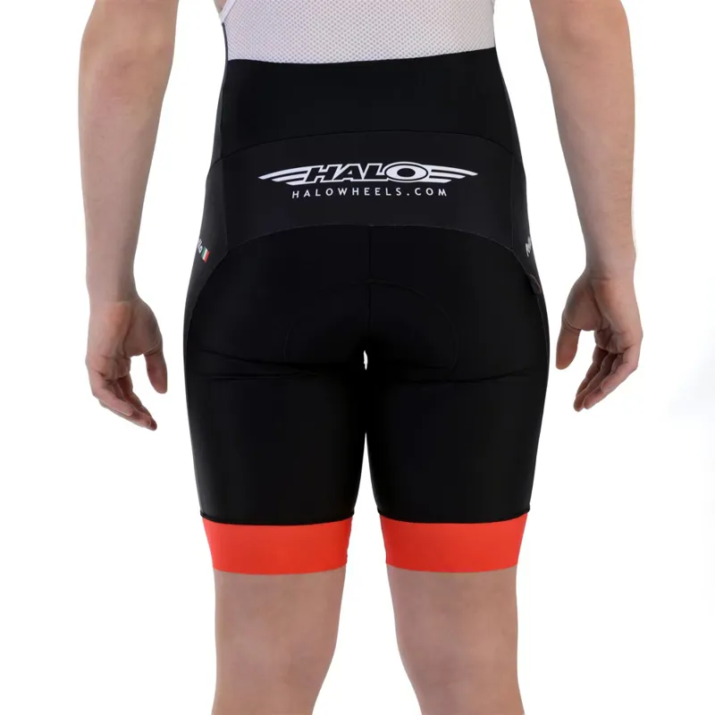 Halo Logo Bib Shorts - Black 6 Halo Logo Bib Shorts - Black - Image 5