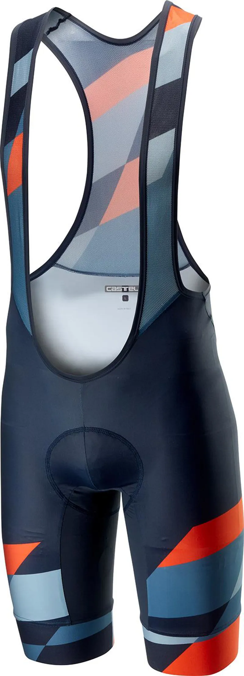 Castelli Tabula Rasa Bibshort - Multicolour Blue/Orange 3 Castelli Tabula Rasa Bibshort - Multicolour Blue/Orange