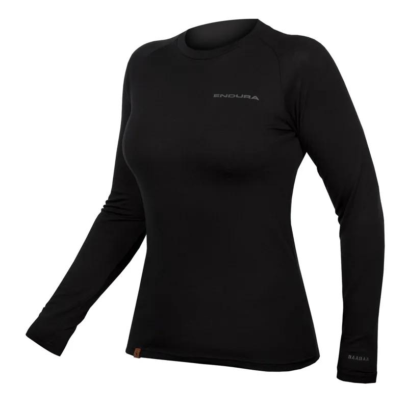 Endura BaaBaa Blend Women's Long Sleeve Baselayer - Paific Blue 8 Endura BaaBaa Blend Women's Long Sleeve Baselayer - Paific Blue - Image 6