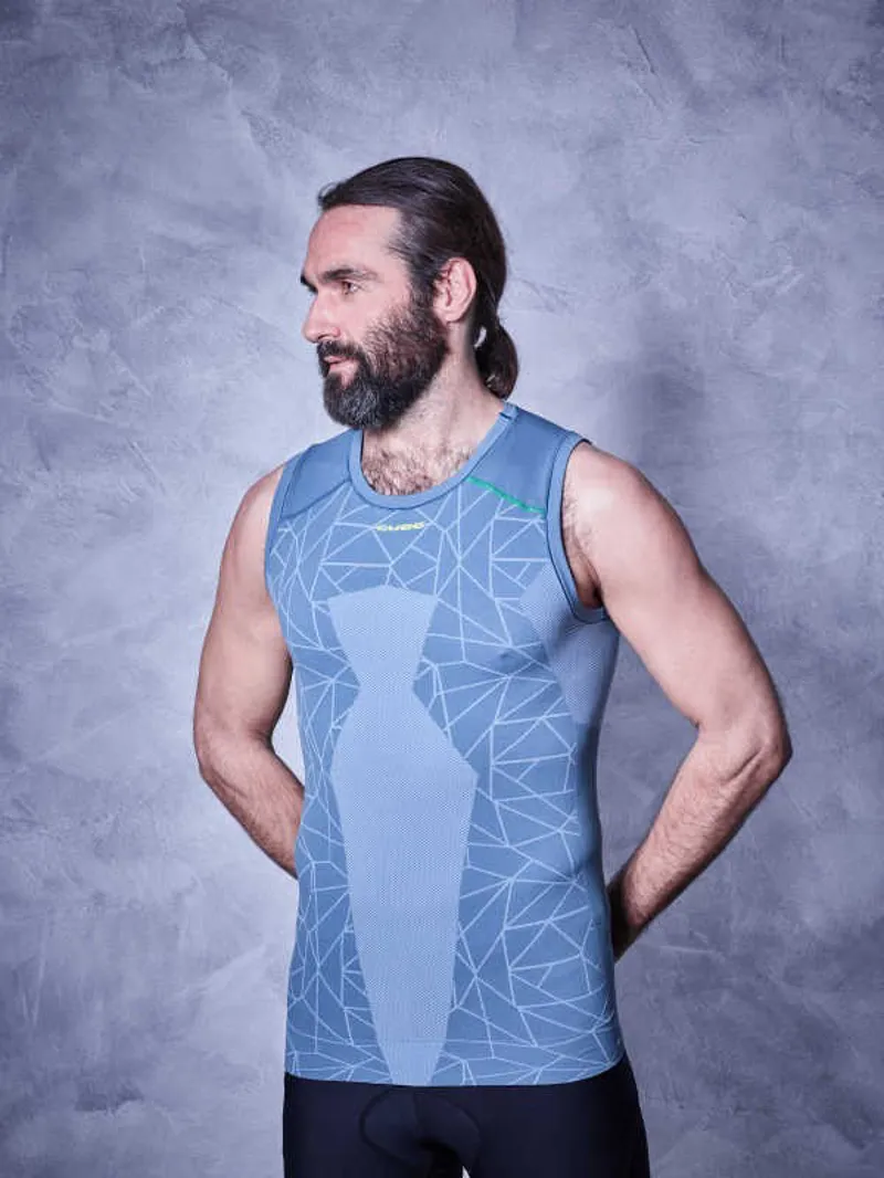 Cube Race Be Cool Sleeveless Base Layer - Grey/Green 3 Cube Race Be Cool Sleeveless Base Layer - Grey/Green