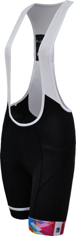 Funkier Elessa Ladies Double Strap Bib Shorts - Black